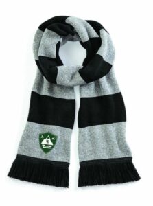 Cader House Varsity Scarf Grey & Black