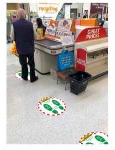 Social Distancing Floor Graphics