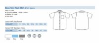 Landau Forte Academy School SS Shirts Boys (Pack x 2)